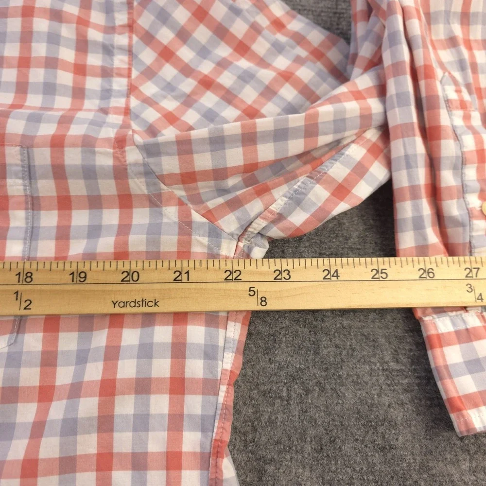 J Crew Lightweight Shirt Large Long Sleeve Button Down Multicolor Plaid‎ Cotton